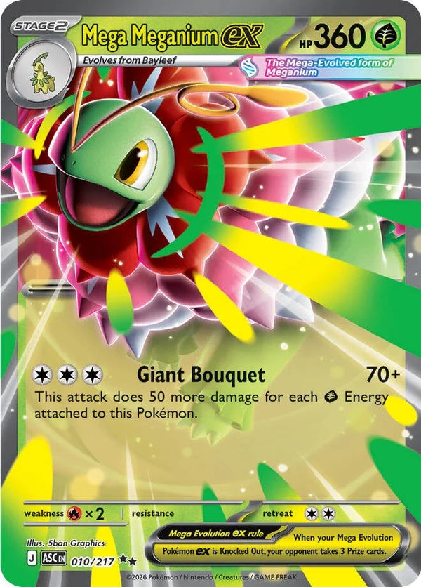 Mega Meganium ex (010/217) (Holofoil) [ME: Ascended Heroes]