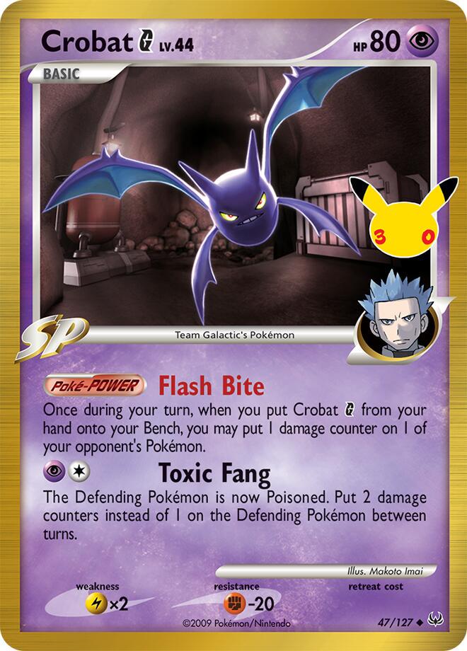 Crobat G #47 Pokemon 30th Celebration