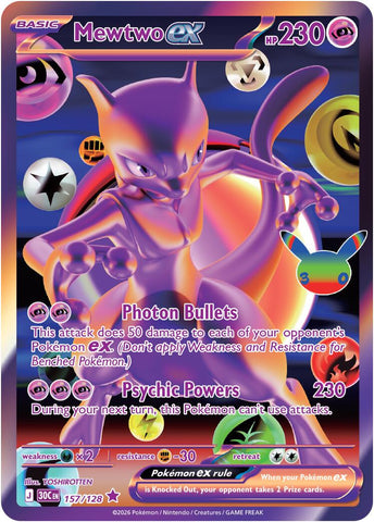 Mewtwo ex #157 Pokemon 30th Celebration
