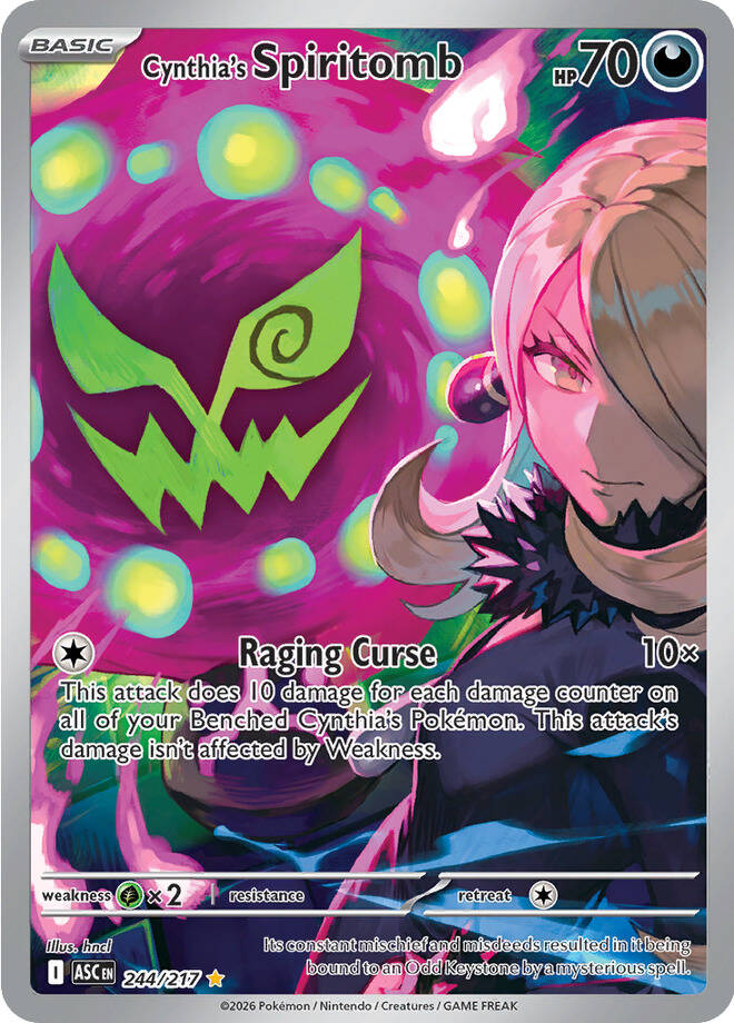 Cynthia's Spiritomb (244/217) (Holofoil) [ME: Ascended Heroes]