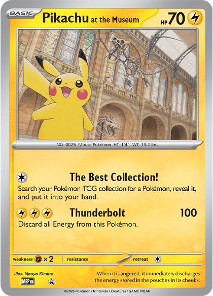 Pikachu at the Museum [Mega Evolution Promo]