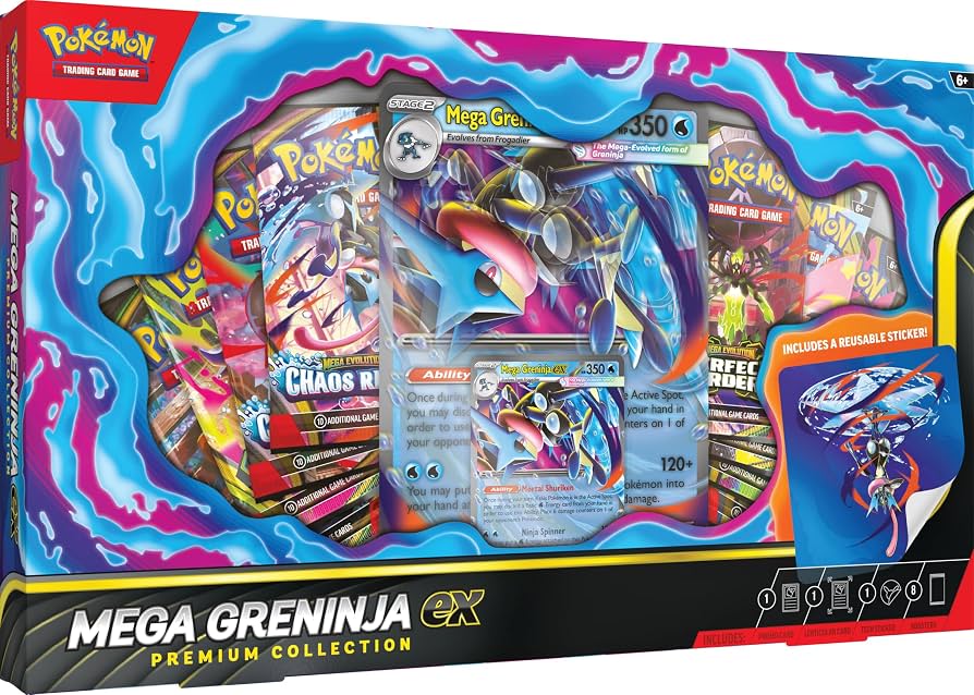 Pokémon Mega Greninja ex Premium Collection Click to expand Pokémon Mega Greninja ex Premium Collection