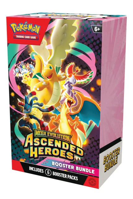 Mega Evolutions: Ascended Heroes - Booster Bundle (Pre-Order) Limited 1 per household