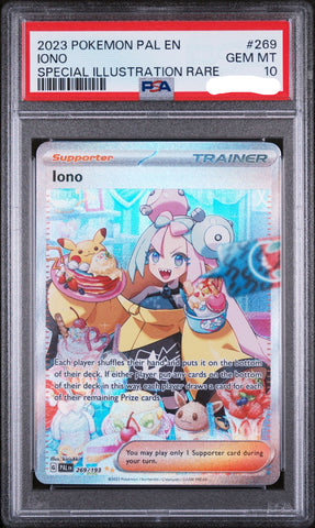 2023 POKEMON PAL EN-PALDEA EVOLVED 269 IONO SPECIAL ILLUSTRATION RARE PSA 10