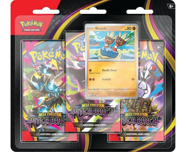 Pokemon - Mega Evolution - Pitch Black - 3 Pack Blister (Pre-Order)