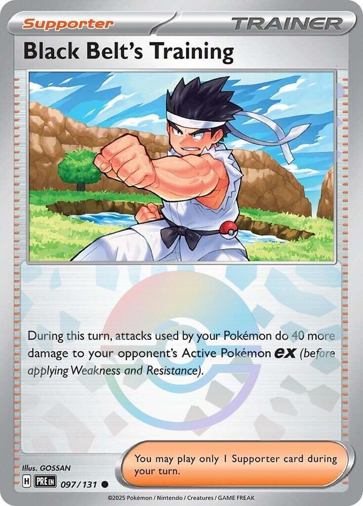 Black Belt's Training (097/131) (Poke Ball Pattern) [Scarlet & Violet: Prismatic Evolutions]