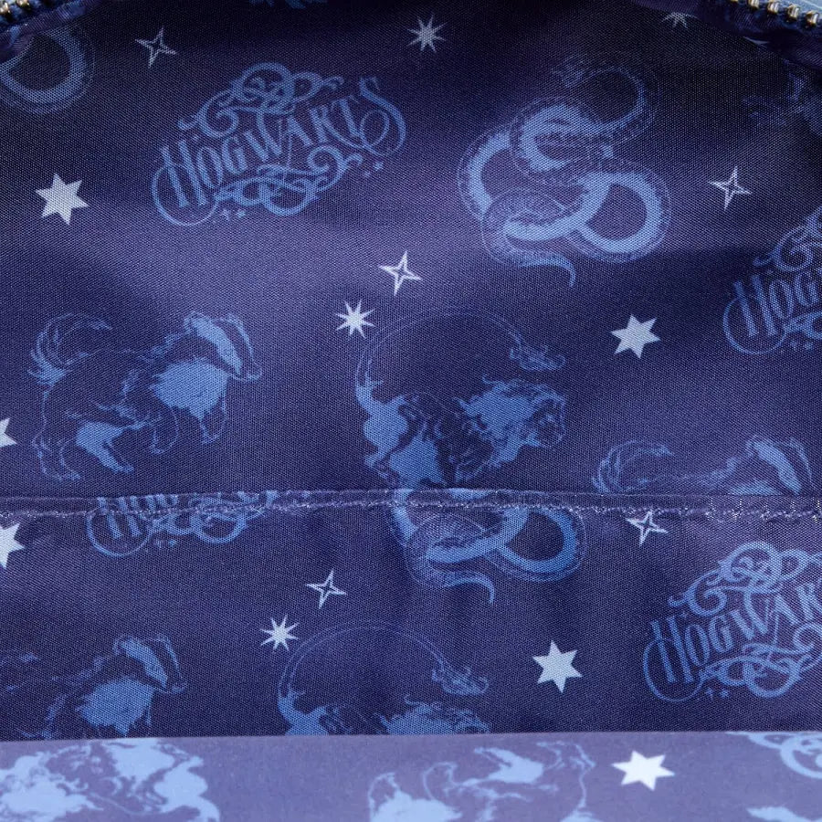 Loungefly Harry Potter Hogwarts Denim Mini Backpack